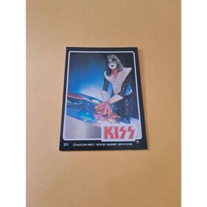 Vintage 1978 Aucoin Management AGRMT KISS Trading Card No 21 Collectible Rock